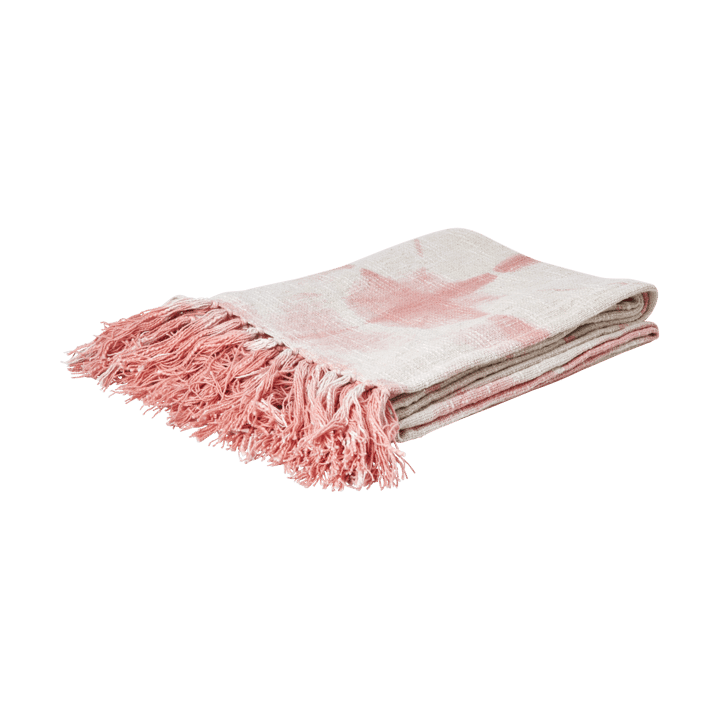 Rice pläd 125x150 cm - Tie-dye, soft pink - RICE