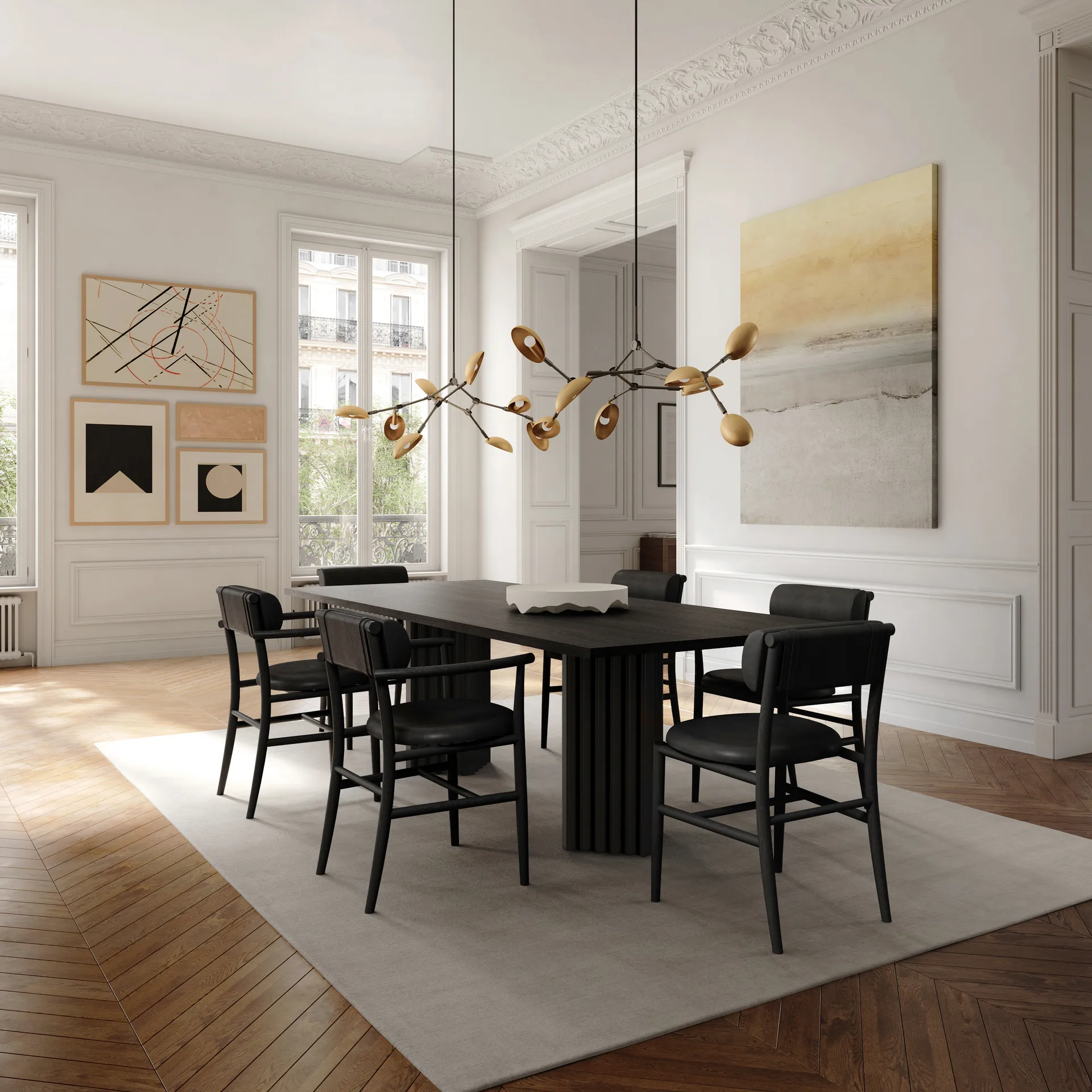 Arc matbord 95x250 cm, Coffee black oak 101 Copenhagen