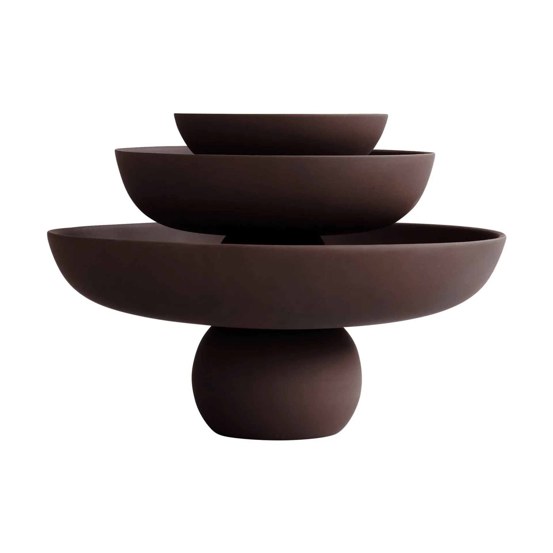 Baburu skål Ø20 cm, Chocolate brown 101 Copenhagen