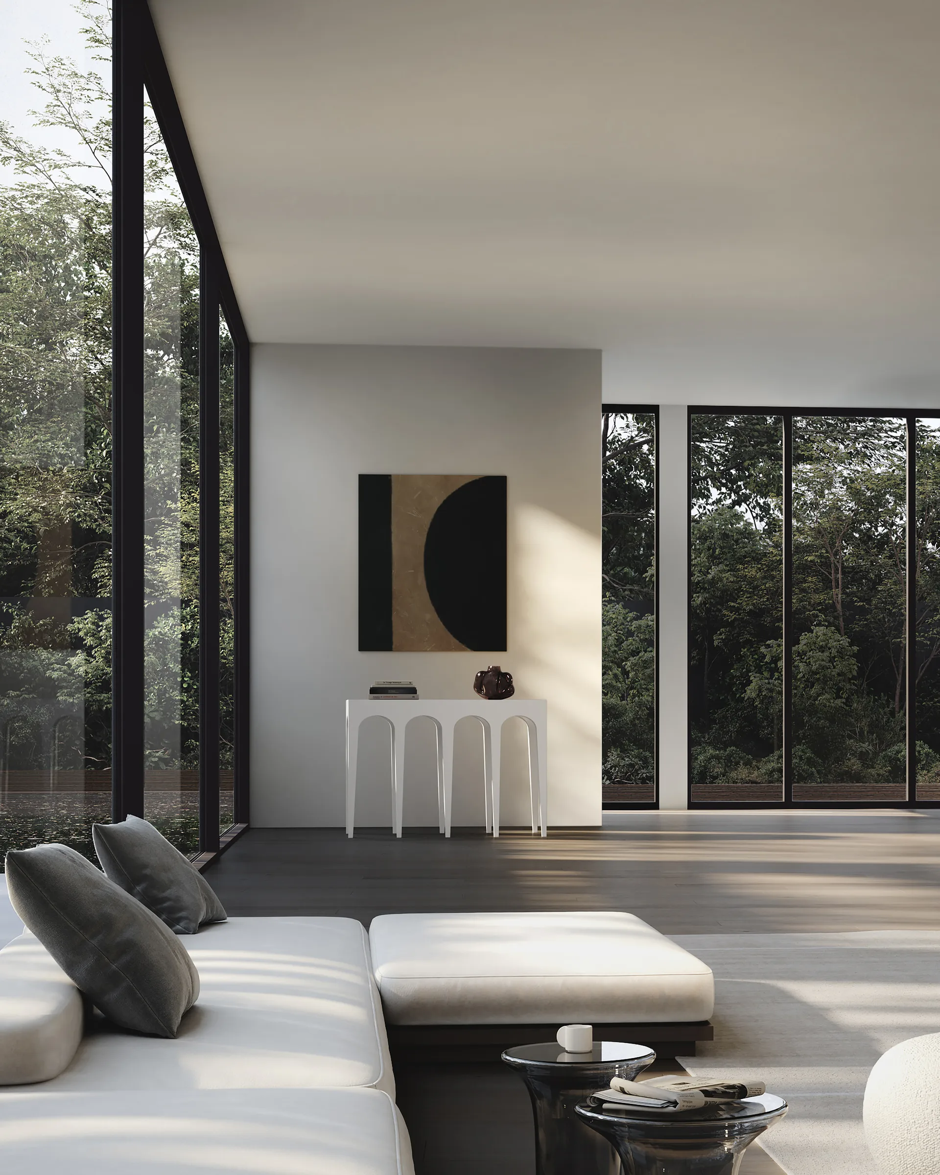 Bow Console big sidobord 114x82 cm, Birch 101 Copenhagen