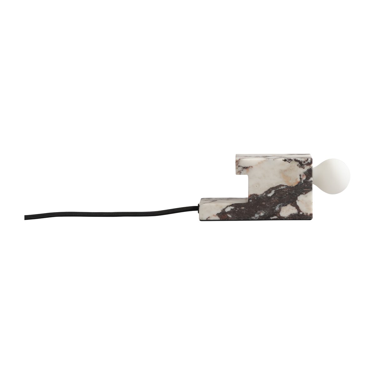 101 Copenhagen Brick låg lampa 8x14 cm Calacatta | Skandinavisk Design | Bordslampor | Vit