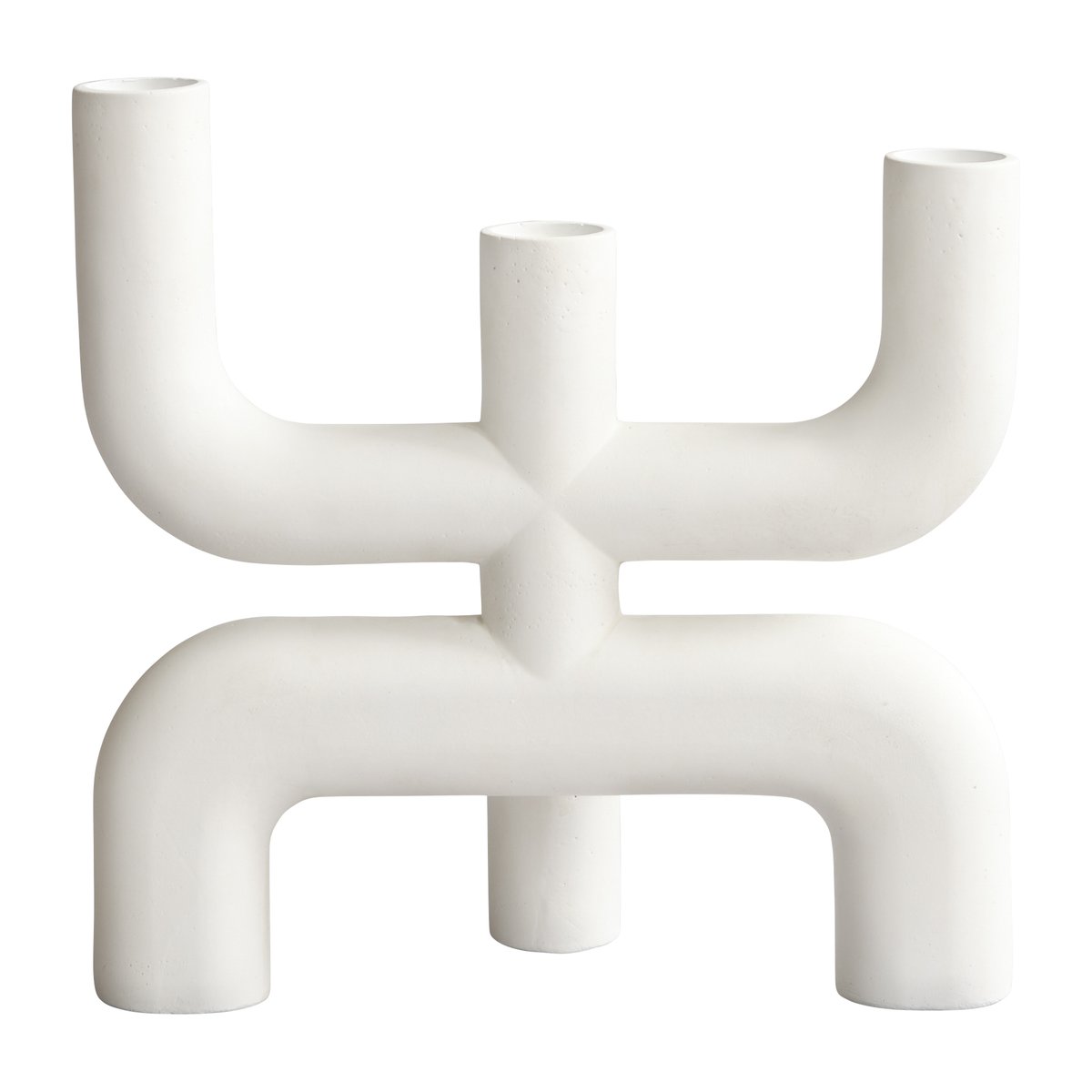 101 Copenhagen Cobra ljusstake 25x25 cm Bone White | Skandinavisk Design | Ljusstakar | Vit