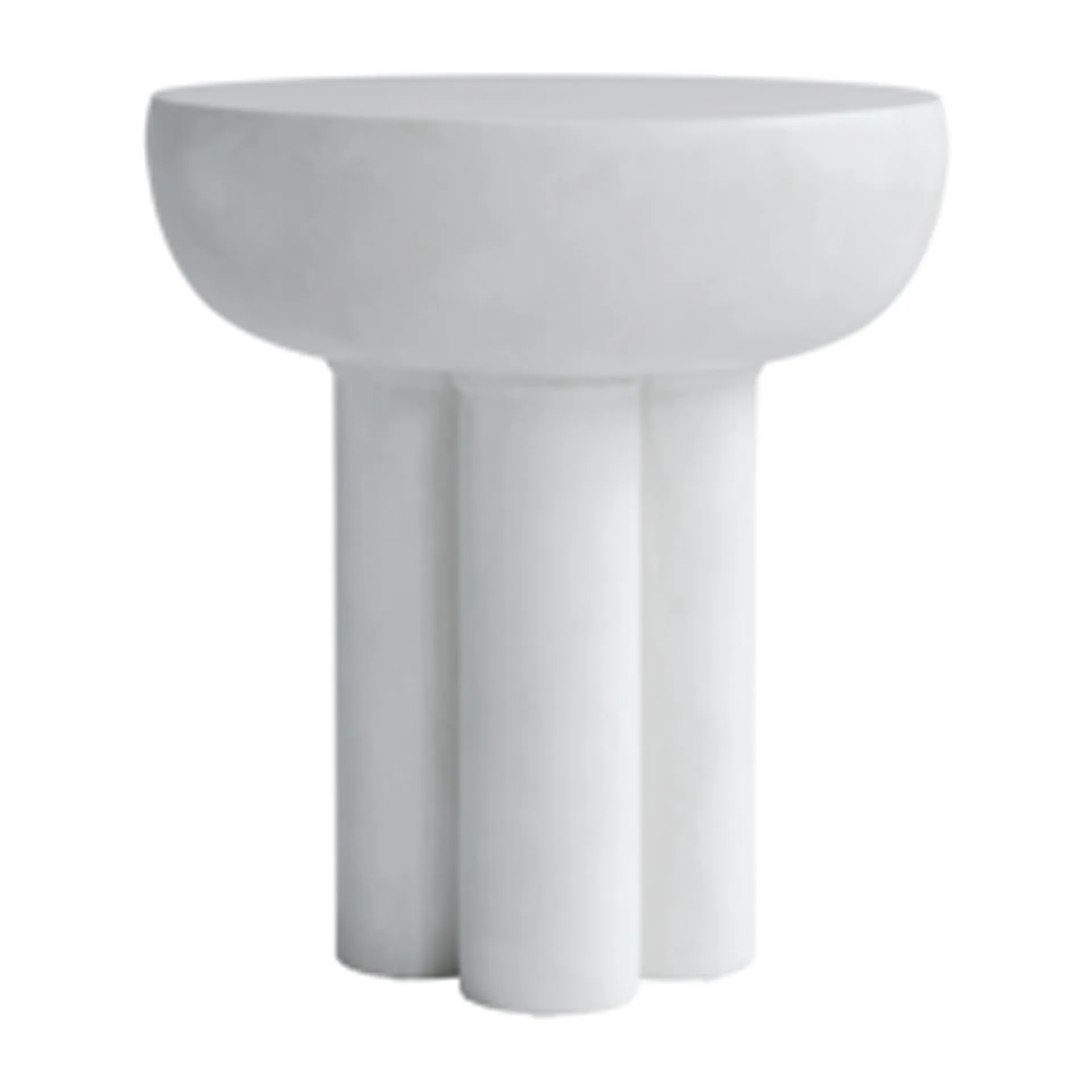 Crown sidobord tall Ø45 cm, Bone white 101 Copenhagen