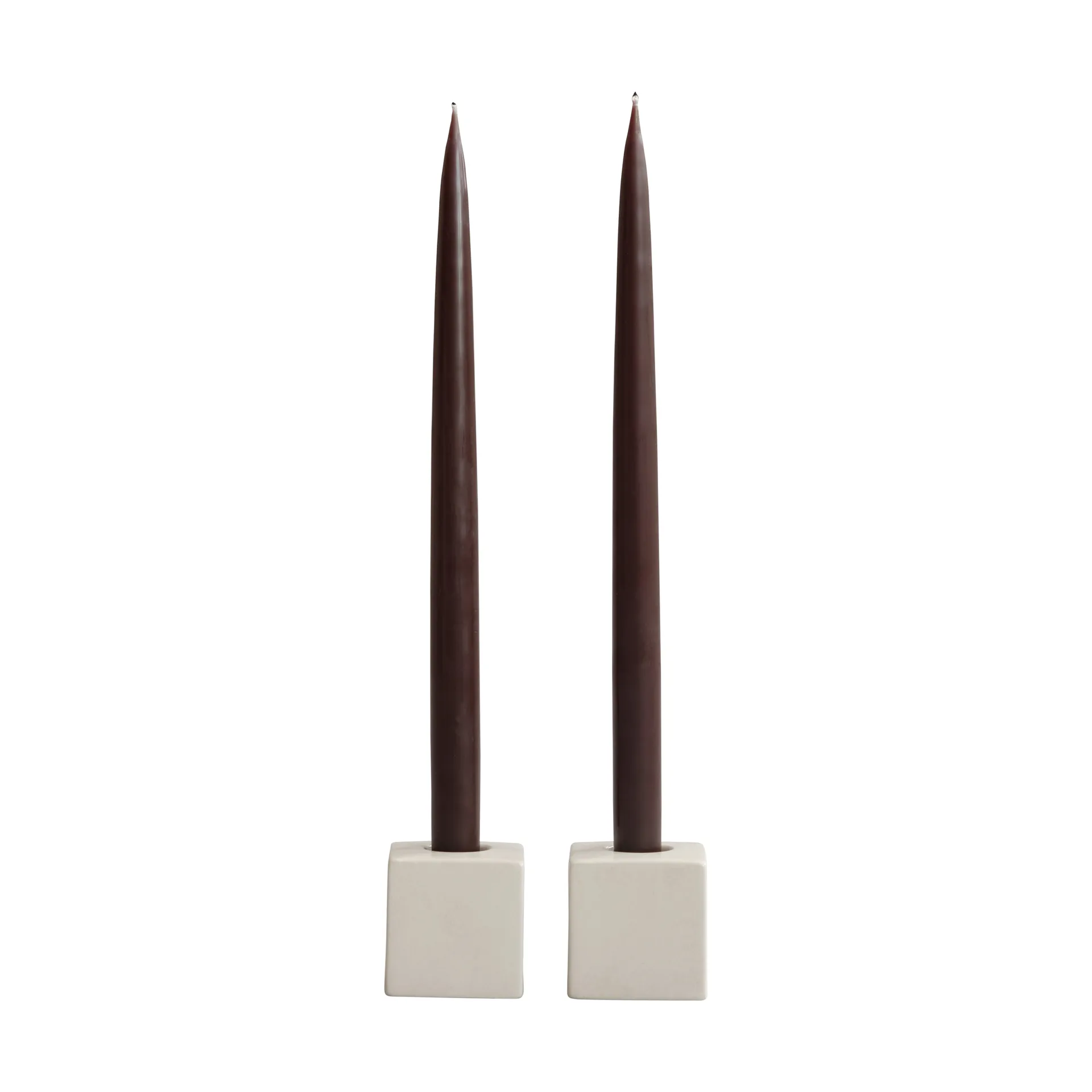 Cube ljusstake 2-pack, High Glaze Birch 101 Copenhagen