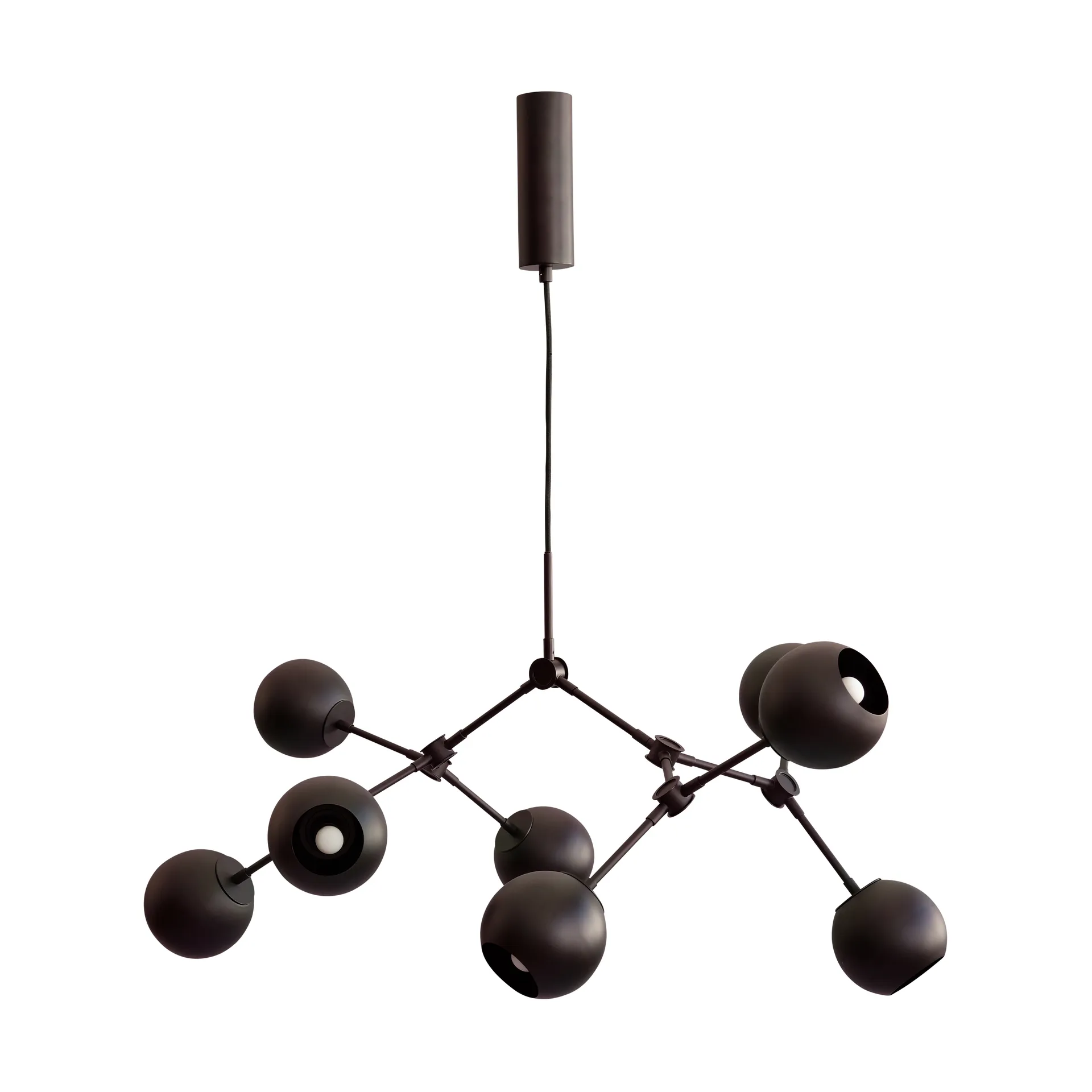 Drop Chandelier Globe takkrona mini, Burned black 101 Copenhagen
