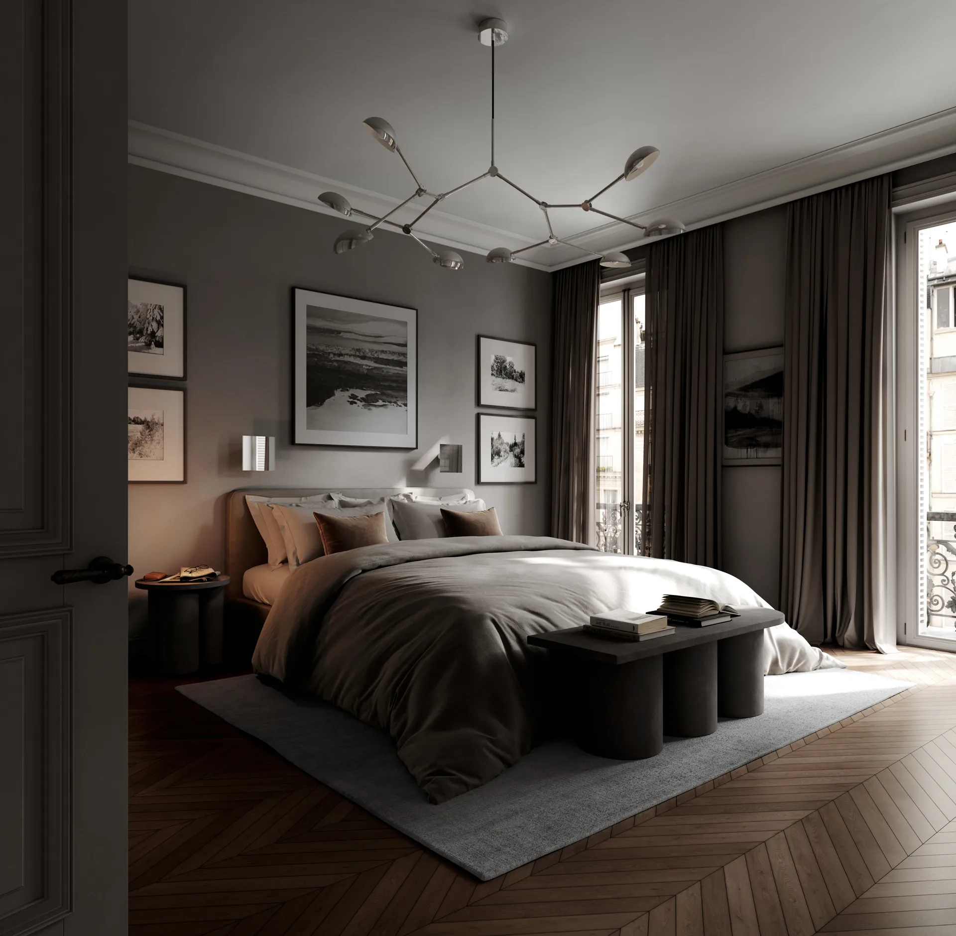 Drop Chandelier takkrona, Chrome 101 Copenhagen