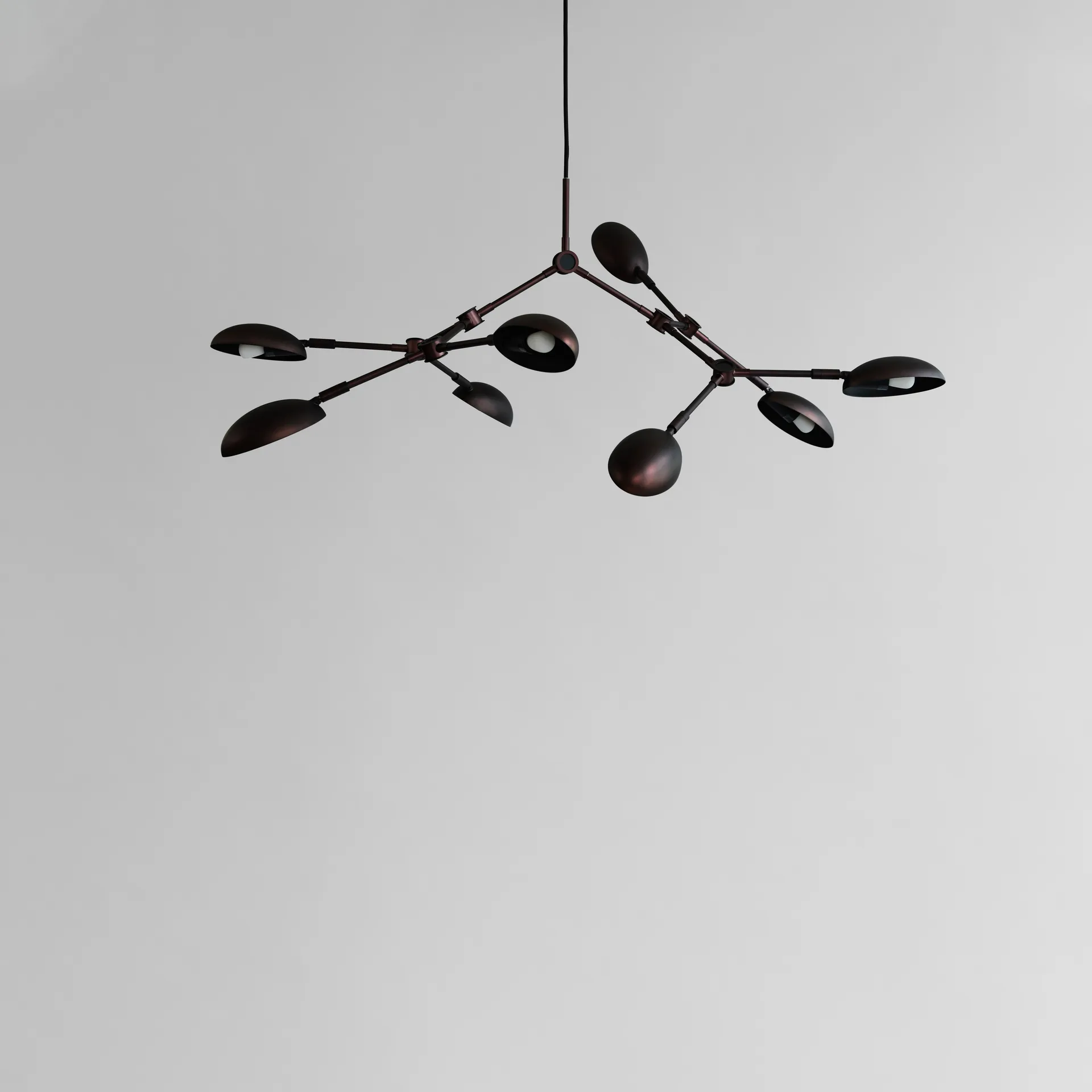 Drop Chandelier takkrona mini, Burned black 101 Copenhagen