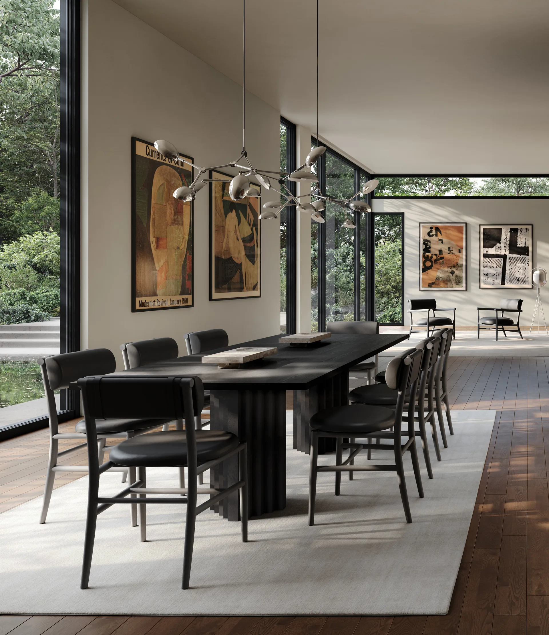 Drop Chandelier takkrona mini, Chrome 101 Copenhagen