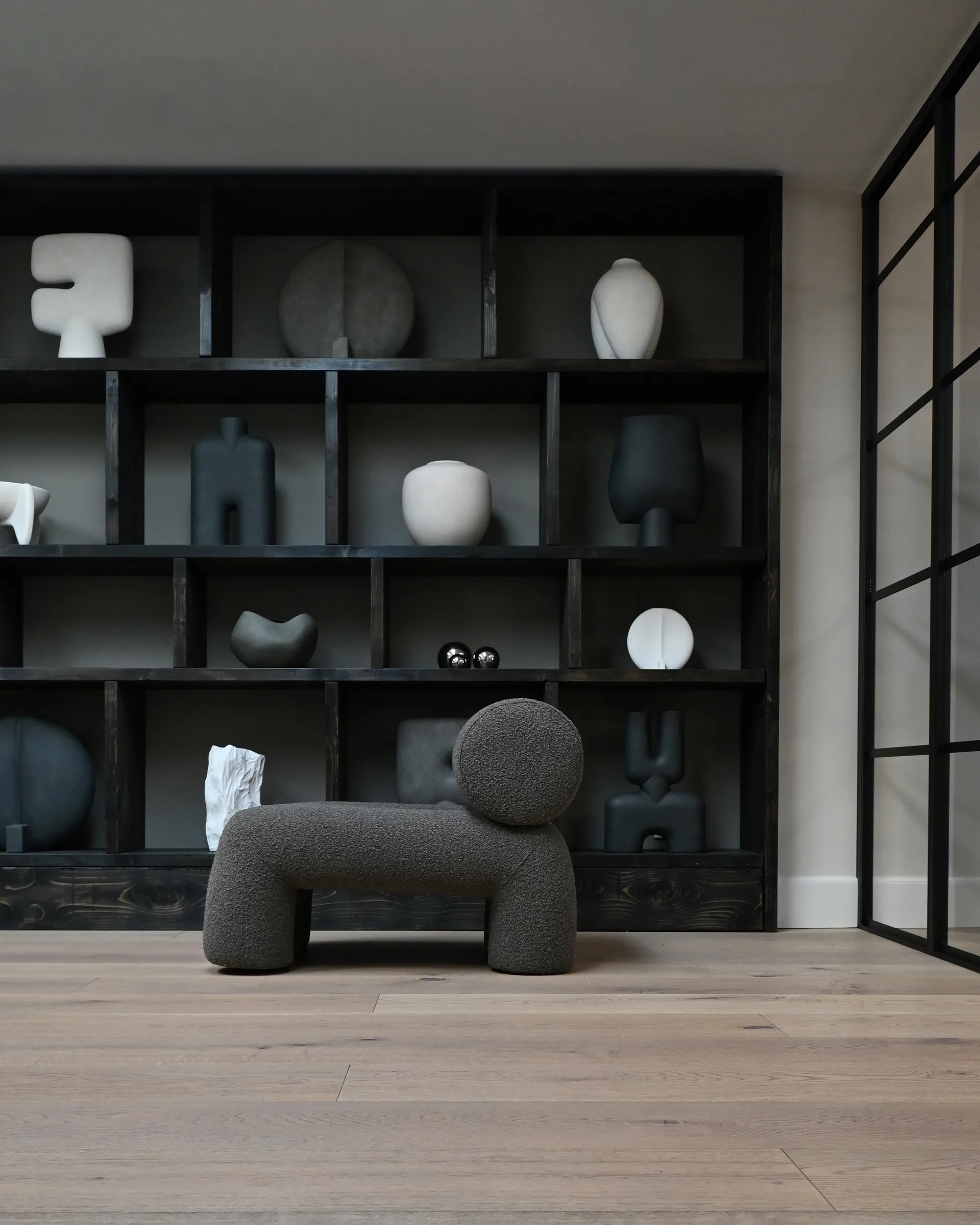 Foku Chair loungefåtölj, Deep taupe 101 Copenhagen