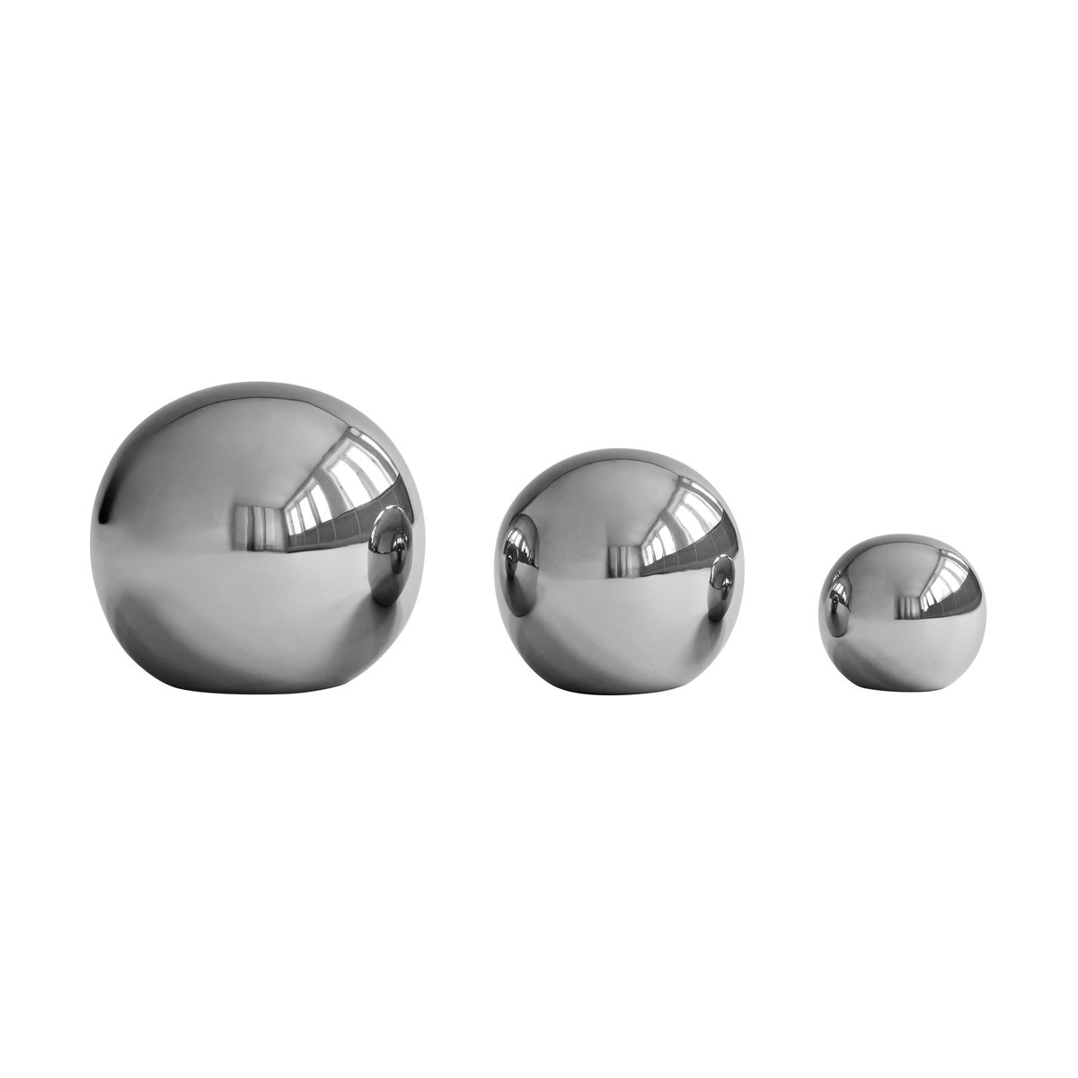 101 Copenhagen Gallery Balls dekoration 3 delar Chrome