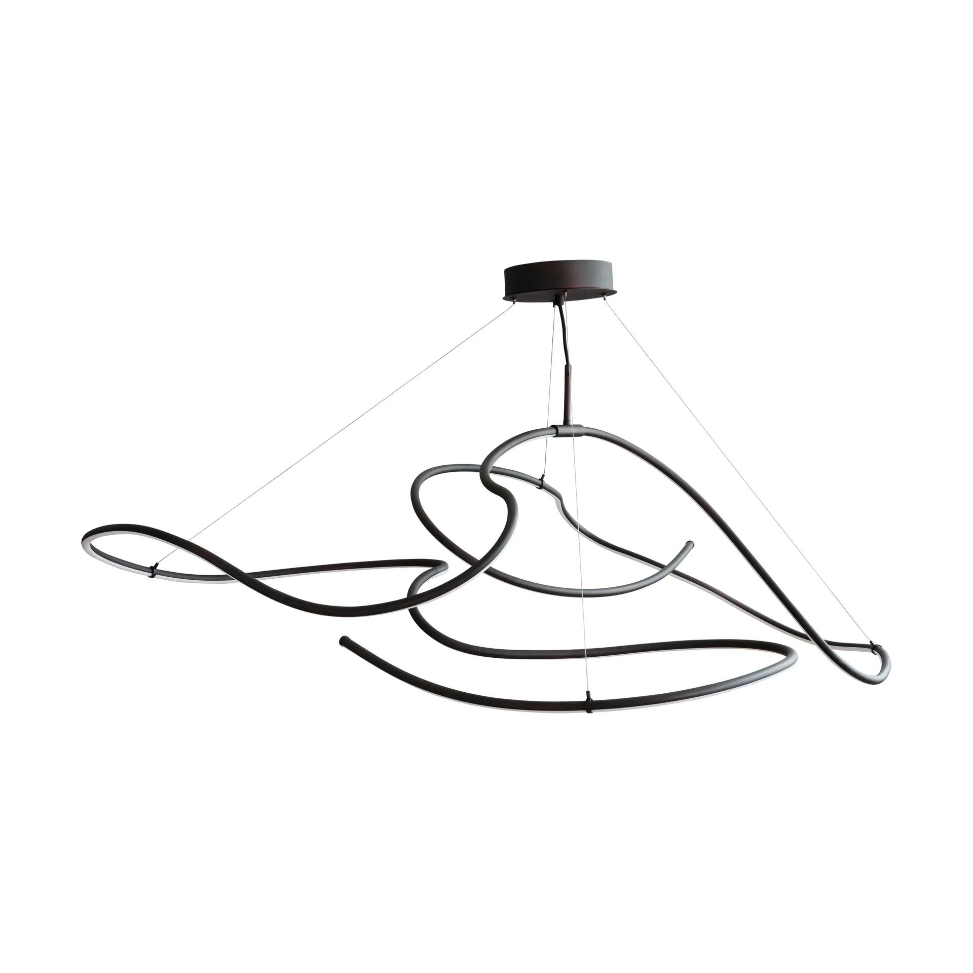 Ghost Chandelier big taklampa, Burned black 101 Copenhagen