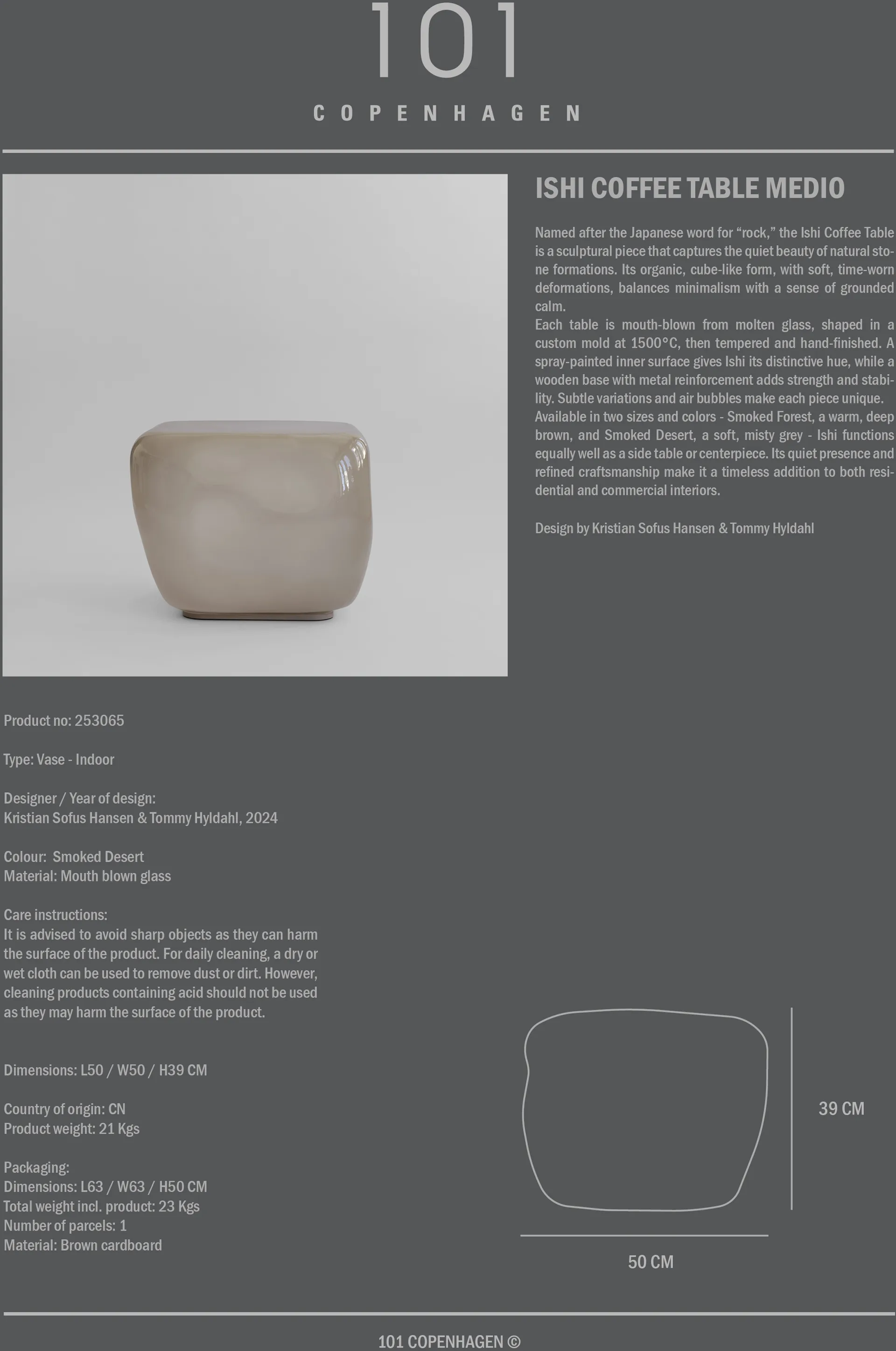 Isis soffbord medio, Smoked desert 101 Copenhagen