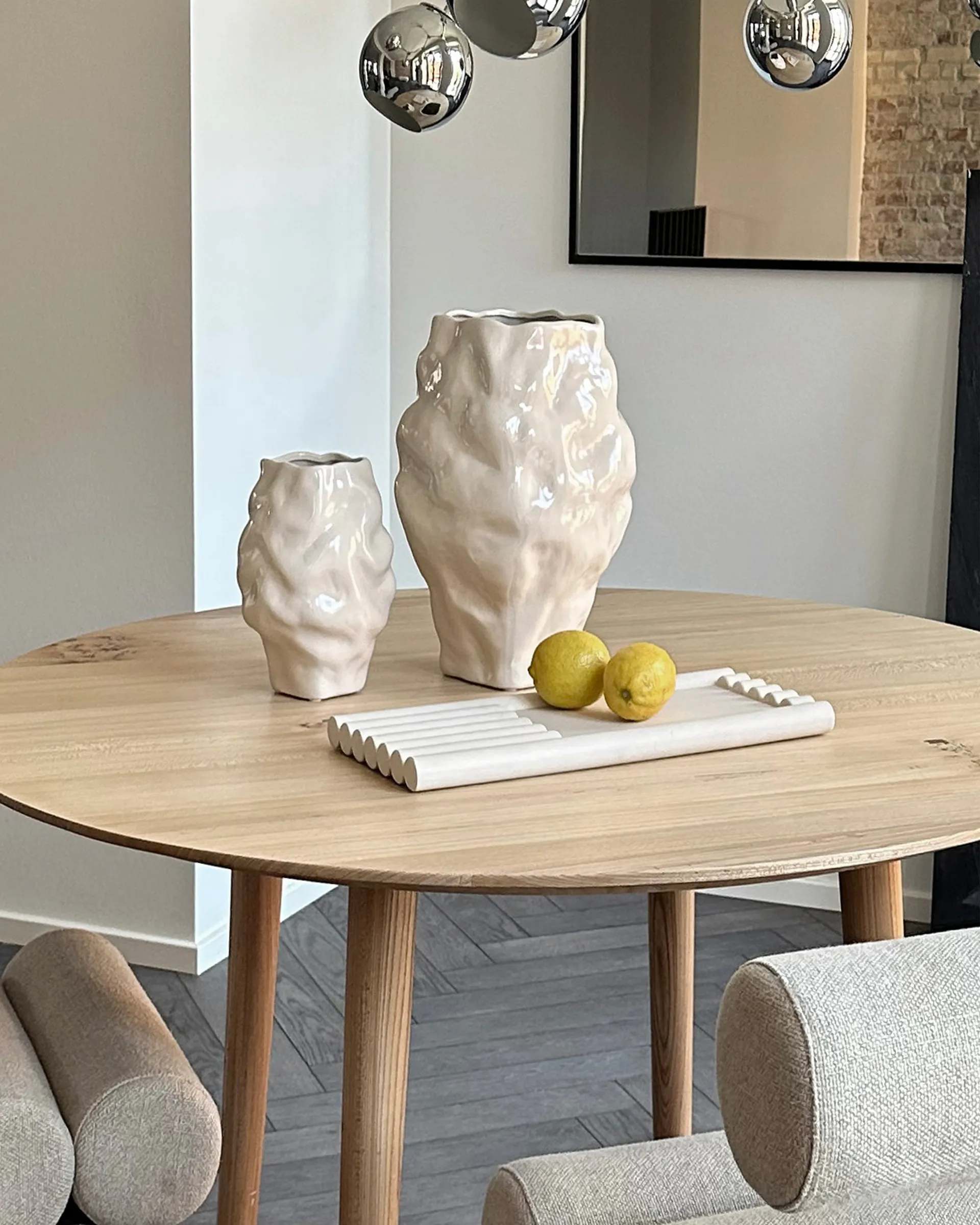 Katachi vas mini, High glaze birch 101 Copenhagen