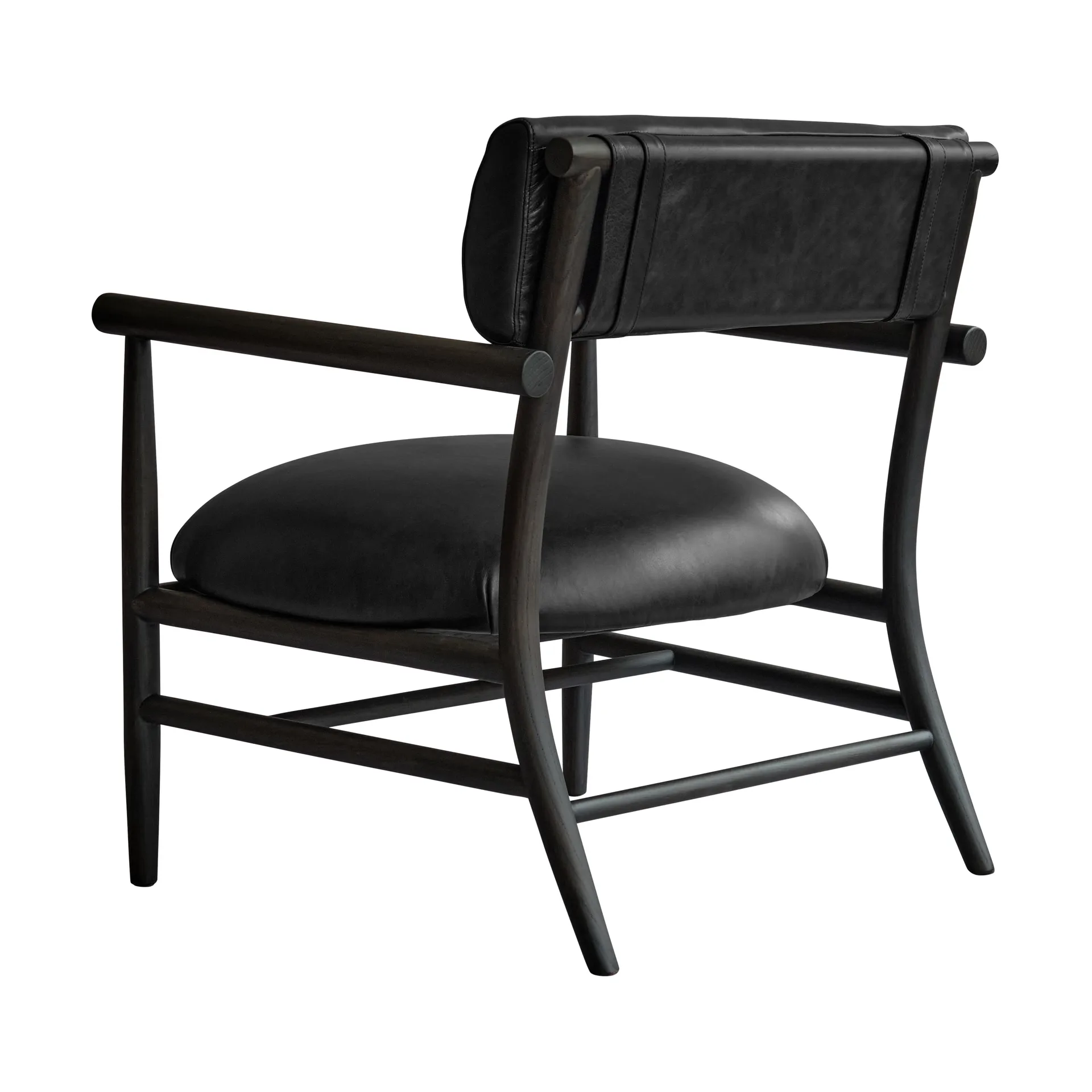 Nama lounge chair, Aniline leather black 101 Copenhagen