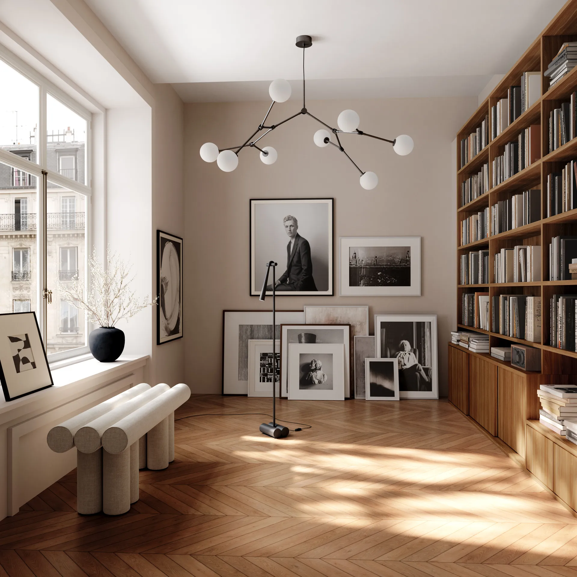 Snake golvlampa, Burned Black 101 Copenhagen