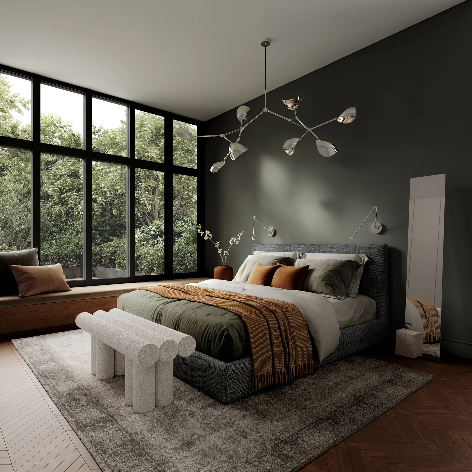 Snake vägglampa, Chrome 101 Copenhagen