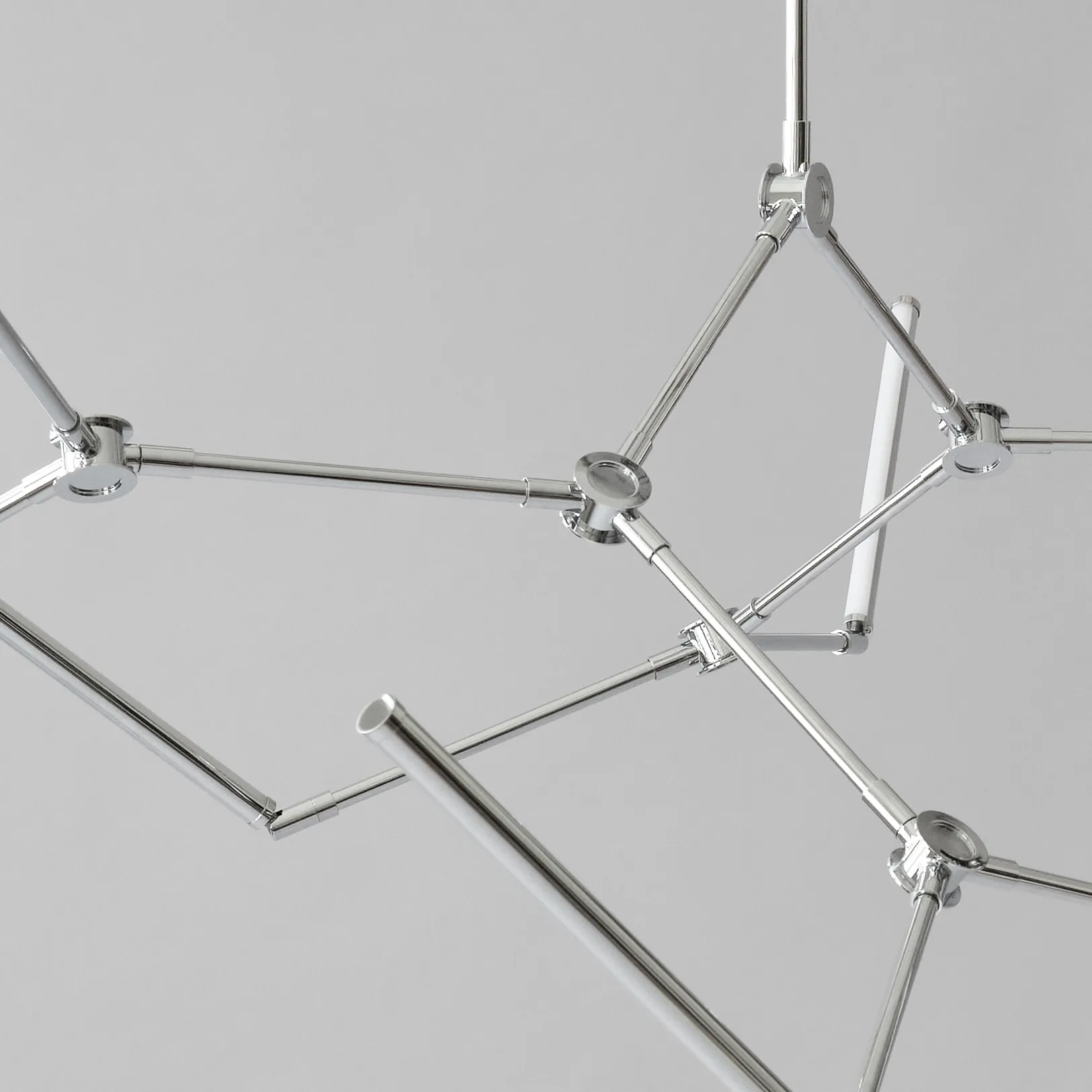 Stick chandelier takkrona, Chrome 101 Copenhagen