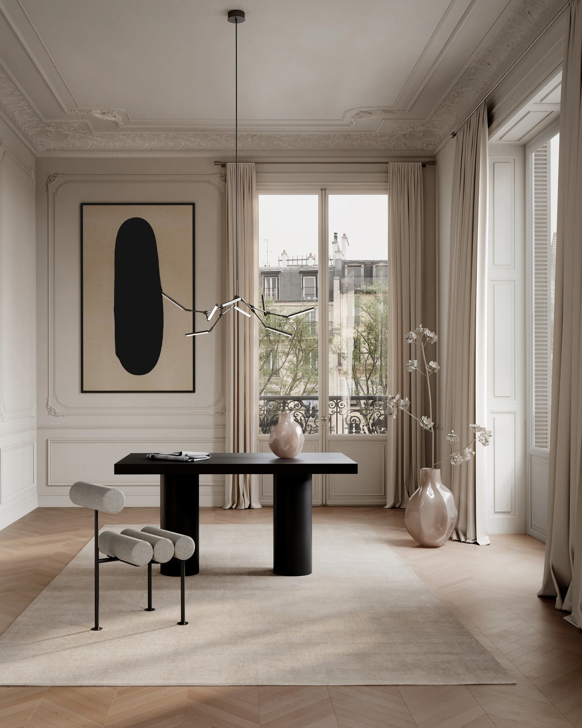 Stick chandelier takkrona mini, Bronze 101 Copenhagen