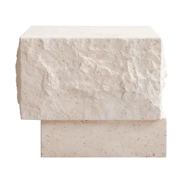 Temple sidobord low 42x40 cm - Chrome-limestone - 101 Copenhagen