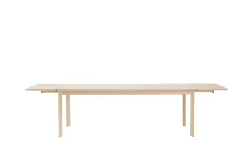 Alfred matbord - Vitpigmenterad ek, 90x220 cm - 1898