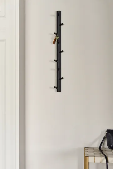 Allsarp vertikal knopplist 9 krokar - Svartmålad björk - 1898