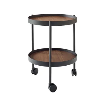 Alseda rullbord - Svartbetsek-valnöt-svart stål - 1898