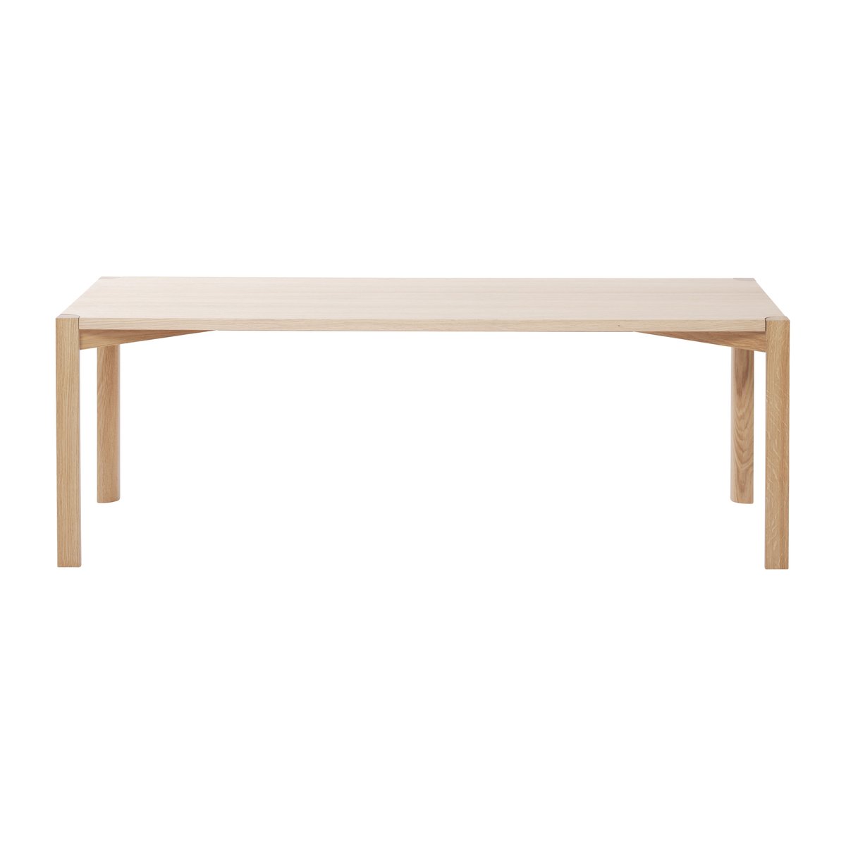 1898 Anton soffbord 50x125 cm Vitpigmenterad ek | Skandinavisk Design | Soffbord | Beige
