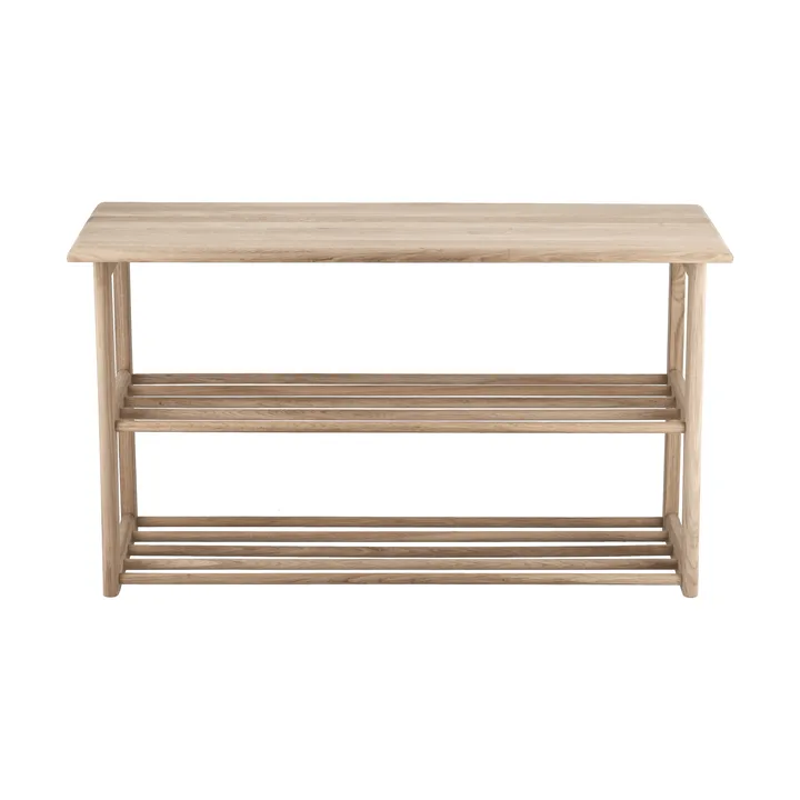 Bäckebo skohylla med sits - Ek, 80x48x30 cm - 1898