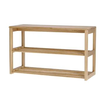 Bäckebo skohylla med sits - Ek, 80x48x30 cm - 1898