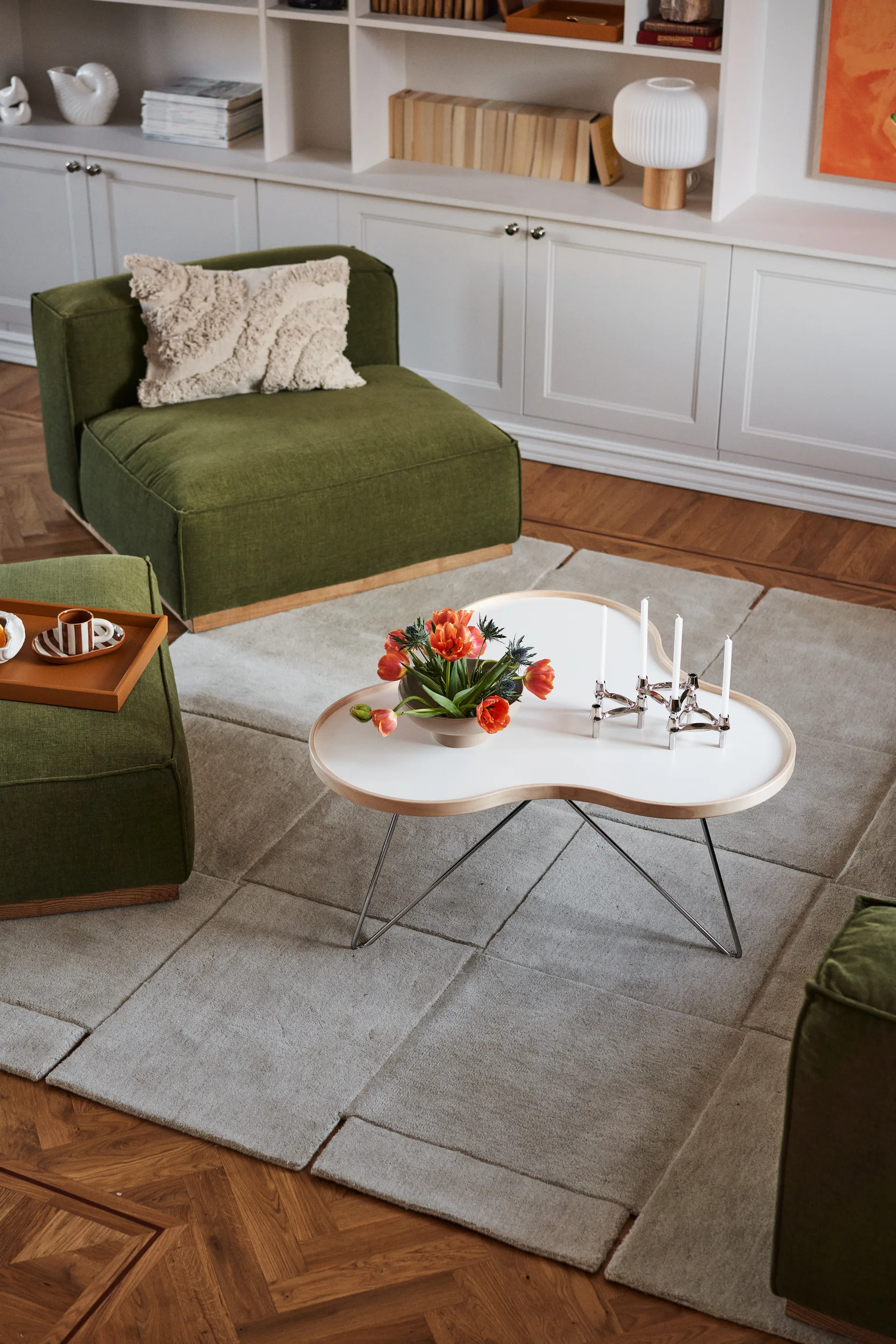 Bergsdal 1,5-sits fåtölj, Luiza Green 3975-ekbetsad ask, 1,5-sits 1898