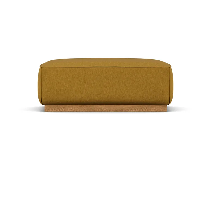 Bergsdal fotpall - Luiza Mustard 3972-ekbetsad ask - 1898