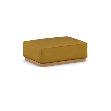 Bergsdal fotpall - Luiza Mustard 3972-ekbetsad ask - 1898
