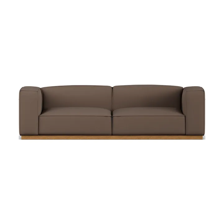 Bergsdal soffa - Jump Brown 1955-ekbetsad ask, 3-sits - 1898