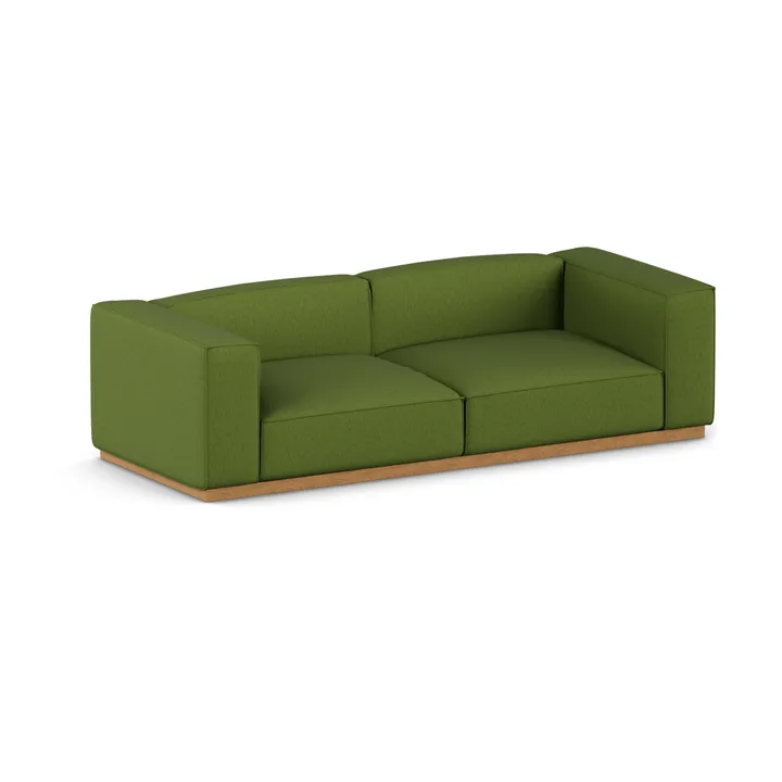 Bergsdal soffa - Luiza Green 3975-ekbetsad ask, 3-sits - 1898