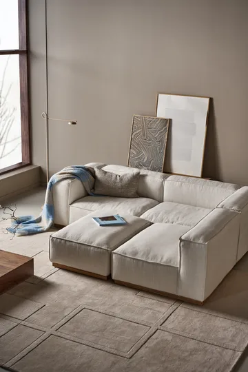 Bergsdal soffa - Oslo Nature 1540-ekbetsad ask, 3-sits - 1898