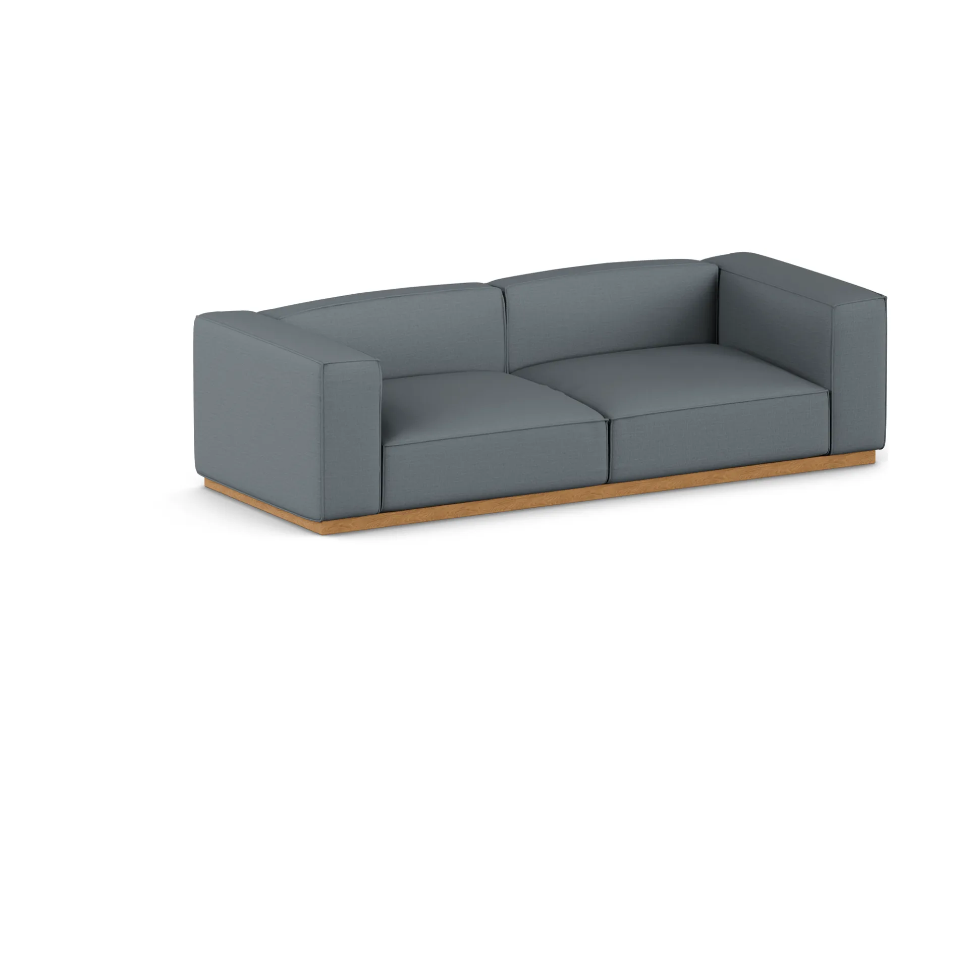 Bergsdal soffa, Same Blue 6678-ekbetsad ask, 3-sits 1898