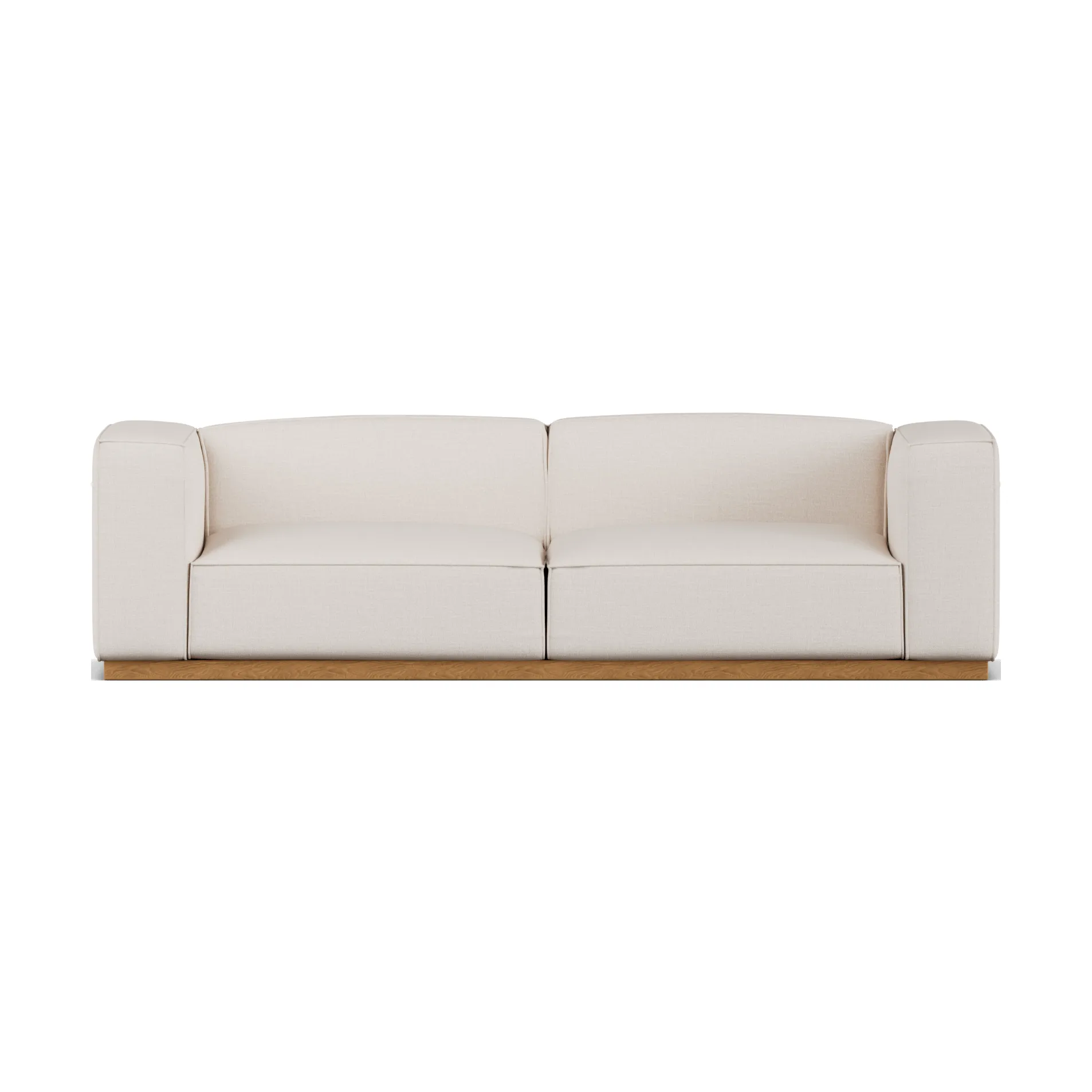 Bergsdal soffa, Same Off White 6671-ekbetsad ask, 3-sits 1898