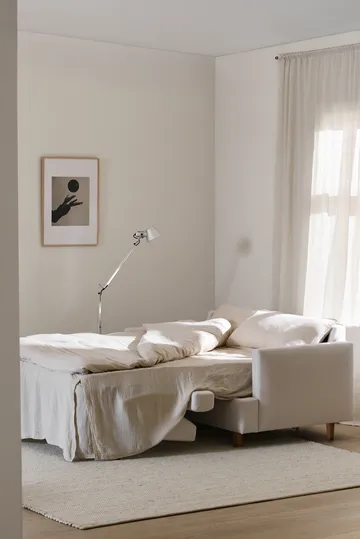 Binga 2,5-sits bäddsoffa - Caleido Beige 9600-ekbetsad ask - 1898