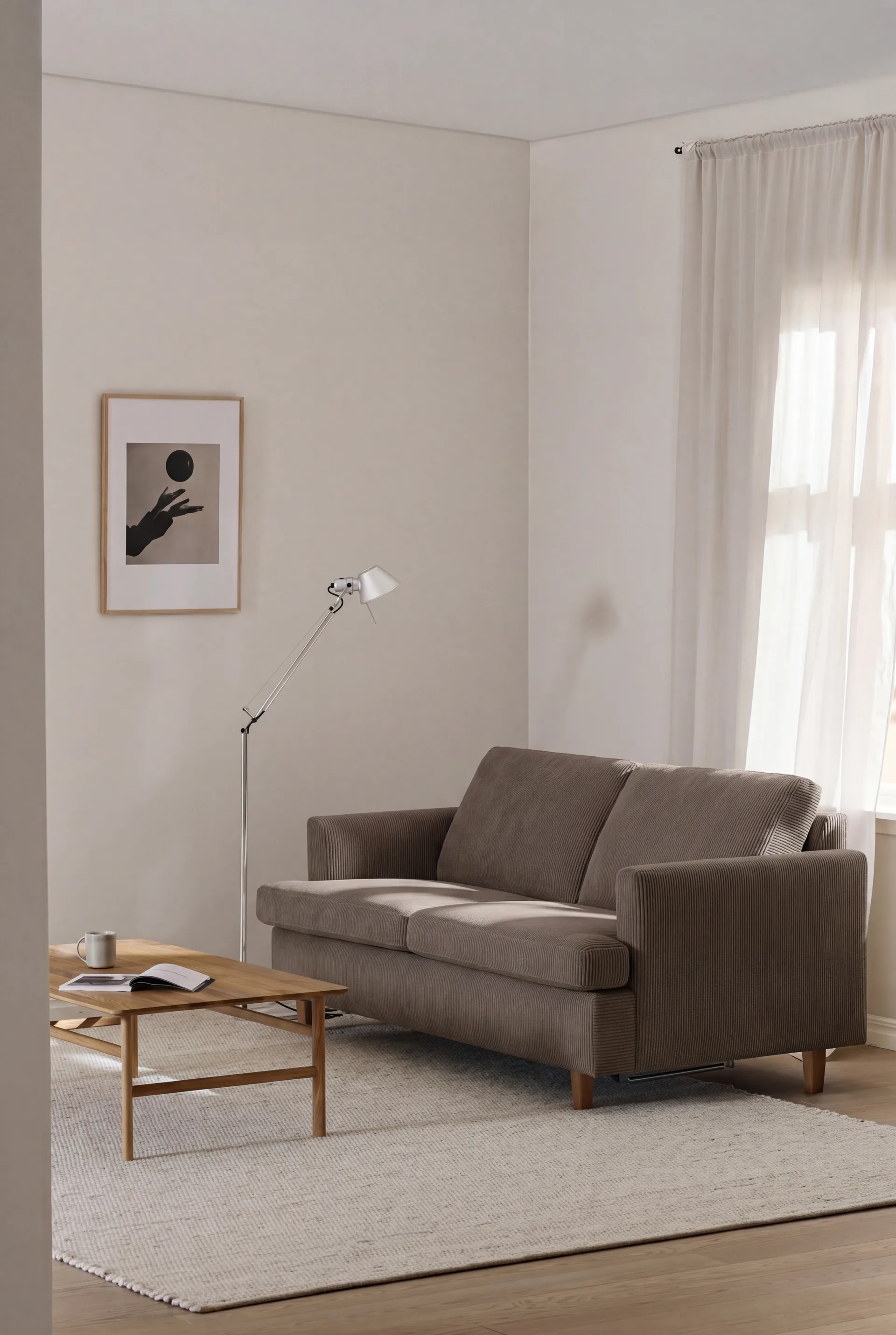 Binga 2,5-sits bäddsoffa, Jump Brown 1955-ek 1898