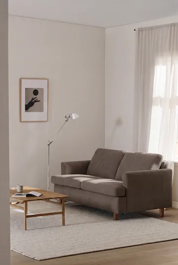 Binga 2,5-sits bäddsoffa - Jump Brown 1955-ekbetsad ask - 1898