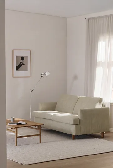 Binga 2,5-sits bäddsoffa - Luiza Beige 3981-mörkbetsad ask - 1898