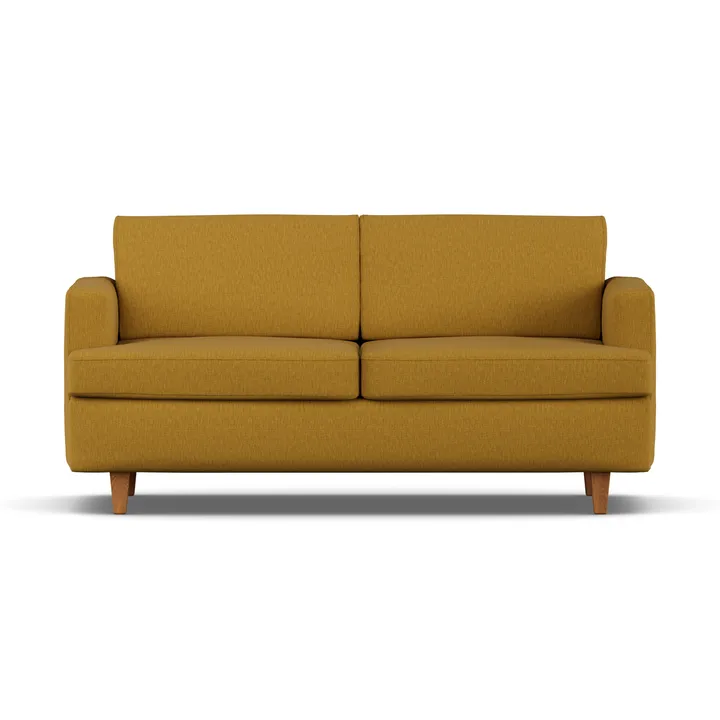 Binga 2,5-sits bäddsoffa - Luiza Mustard 3972-ekbetsad ask - 1898