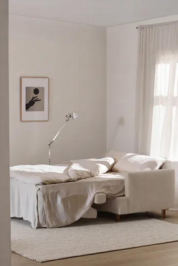 Binga 2,5-sits bäddsoffa - Same Beige 6670-mörkbetsad ask - 1898