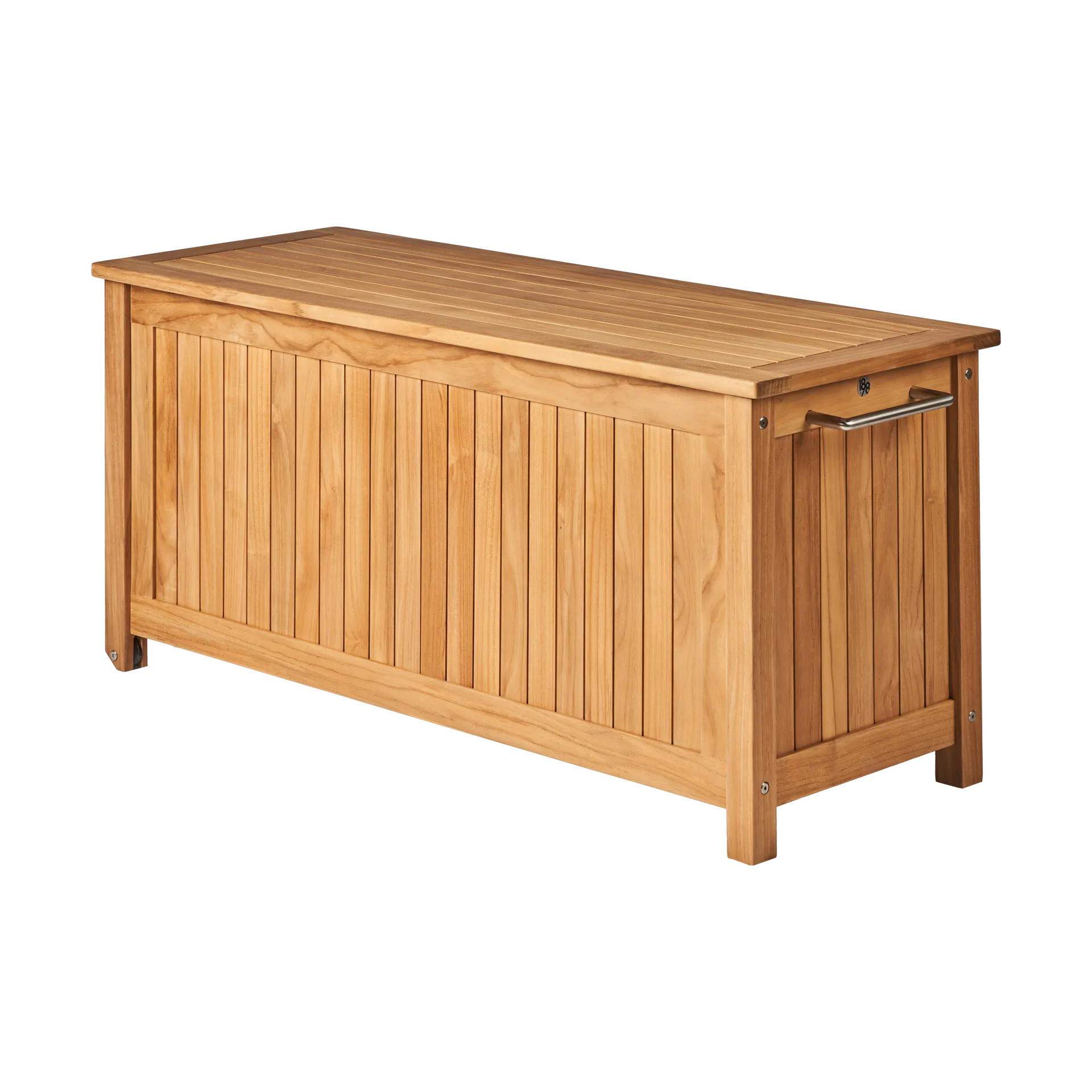 Bjärknäs dynbox med hjul S 130x50x60 cm, Teak 1898