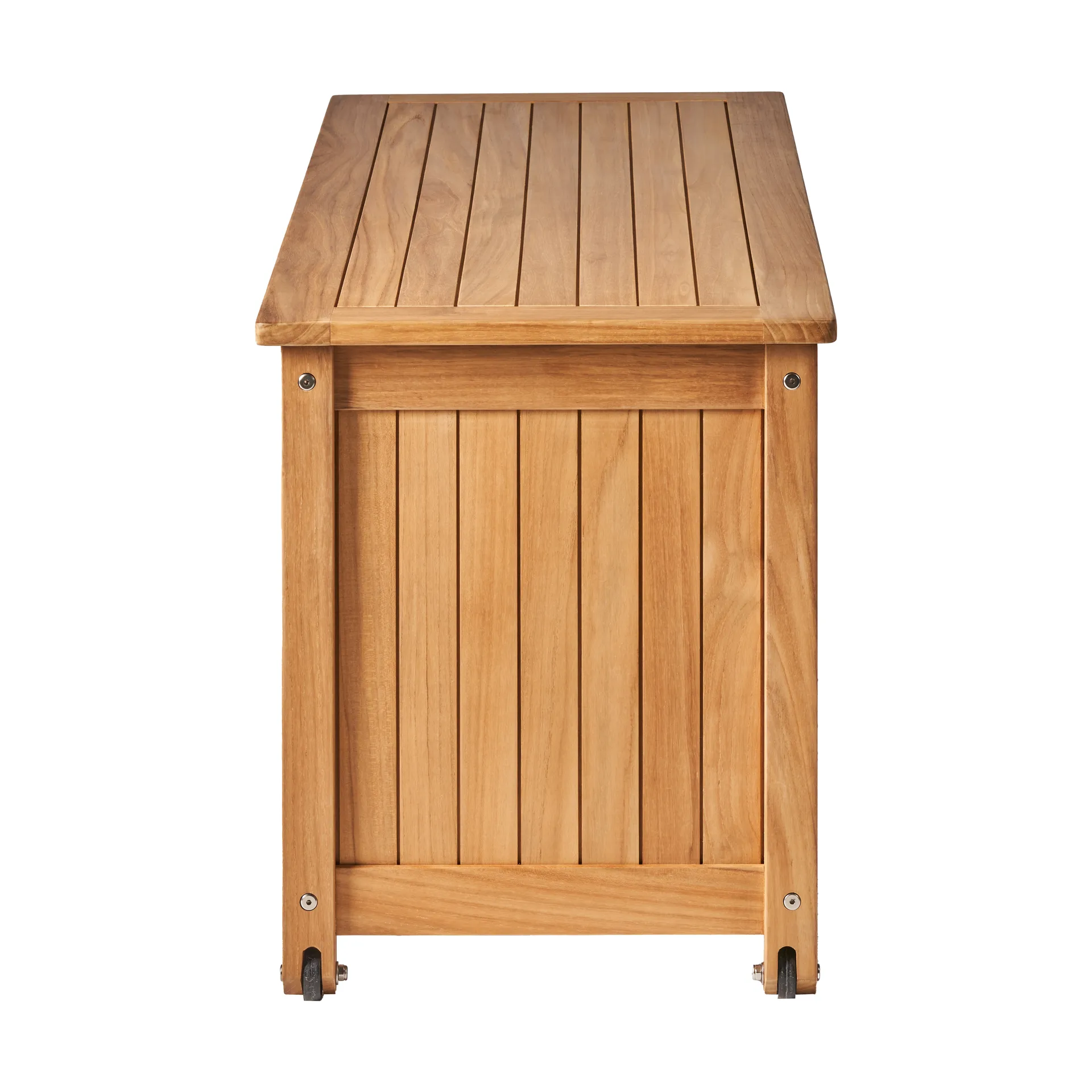 Bjärknäs dynbox med hjul S 130x50x60 cm, Teak 1898