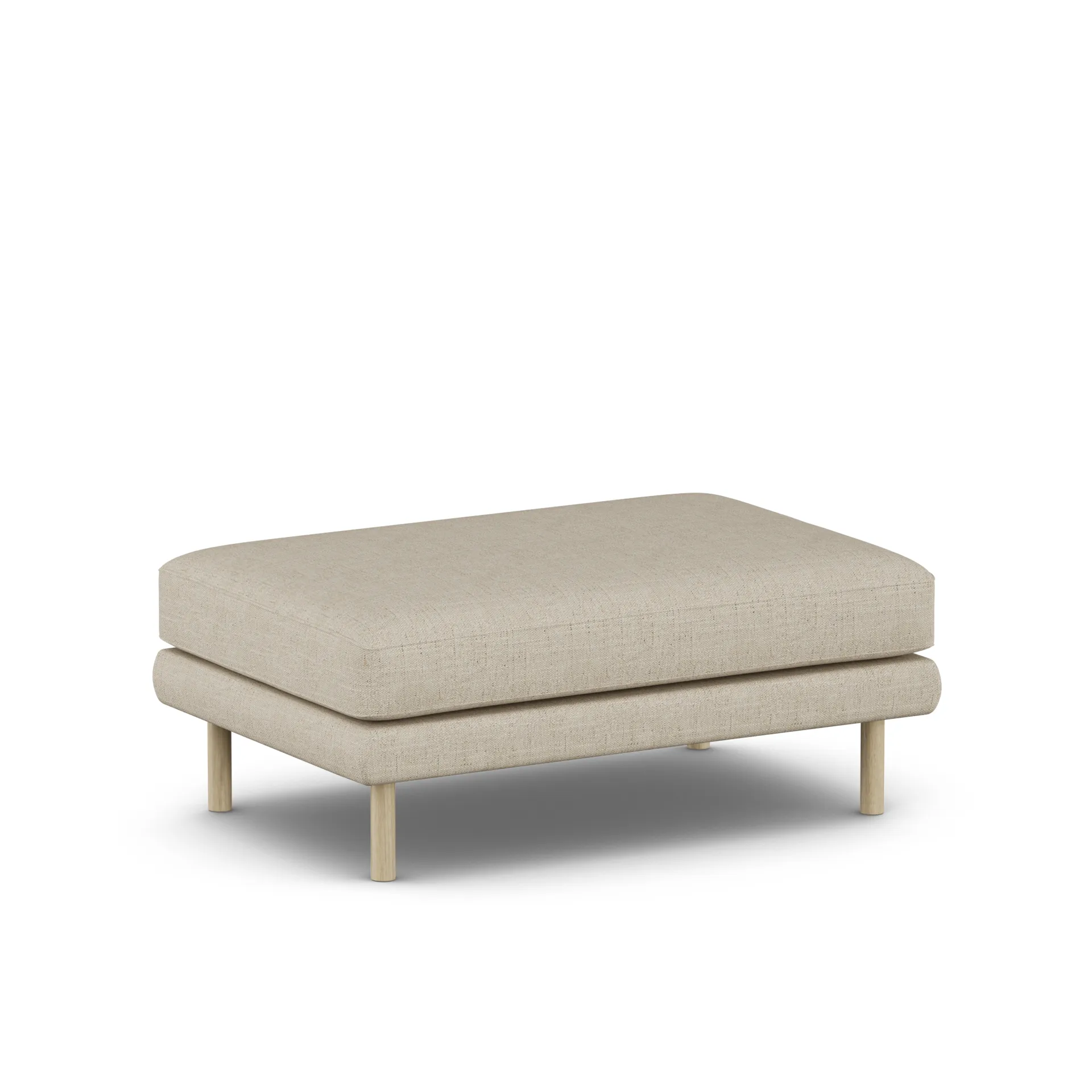 Bredhult fotpall, Bern Beige 0341-vitoljad ek 1898