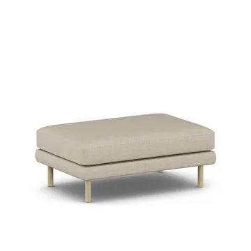 Bredhult fotpall - Bern Beige 0341-vitoljad ek - 1898