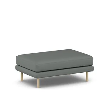 Bredhult fotpall - Caleido Grey 1240-vitoljad ek - 1898