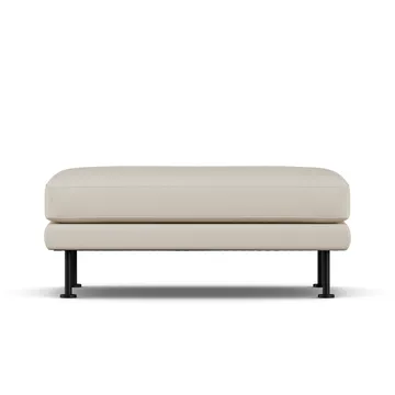 Bredhult fotpall - Jump Beige 1956-svart stål - 1898