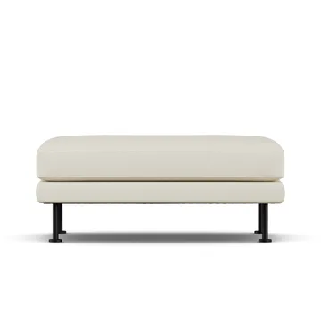 Bredhult fotpall - Oslo Nature 1540-svart stål - 1898